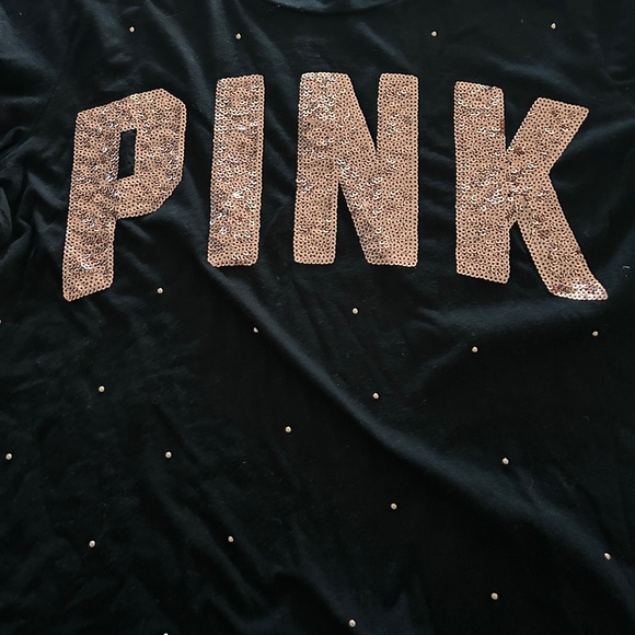 VS PINK Bling Short Sleeve shirt Small - Picture 2 of 10